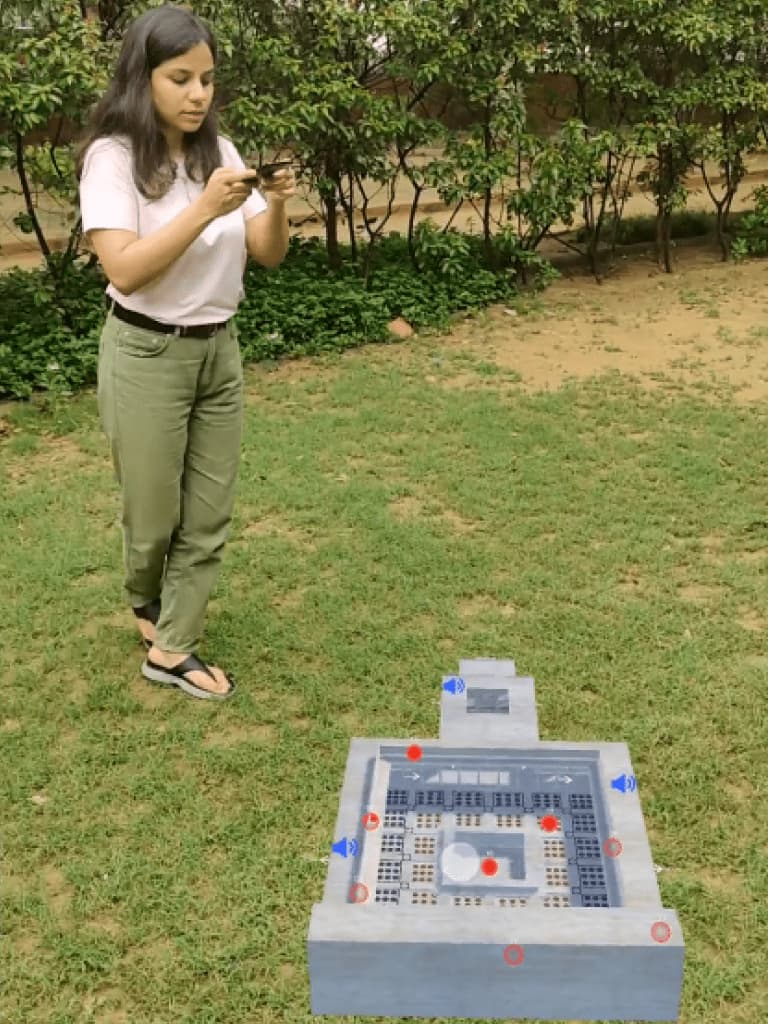 On-site monument visualization