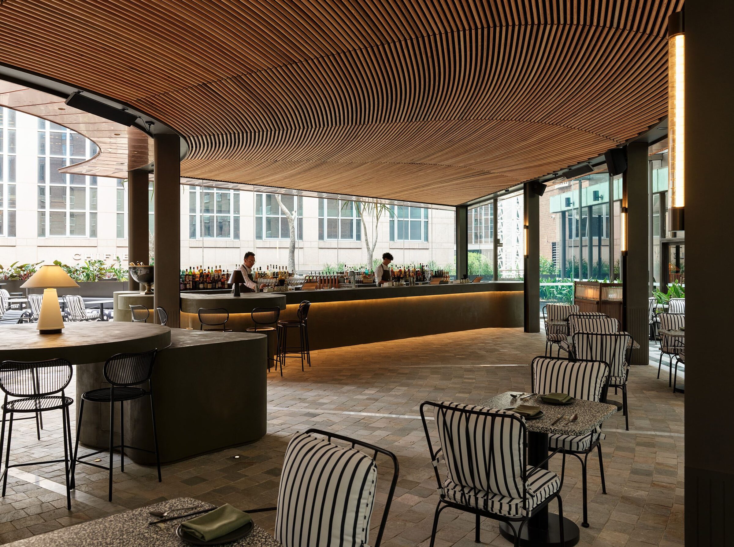 Lobby and public interior volumes