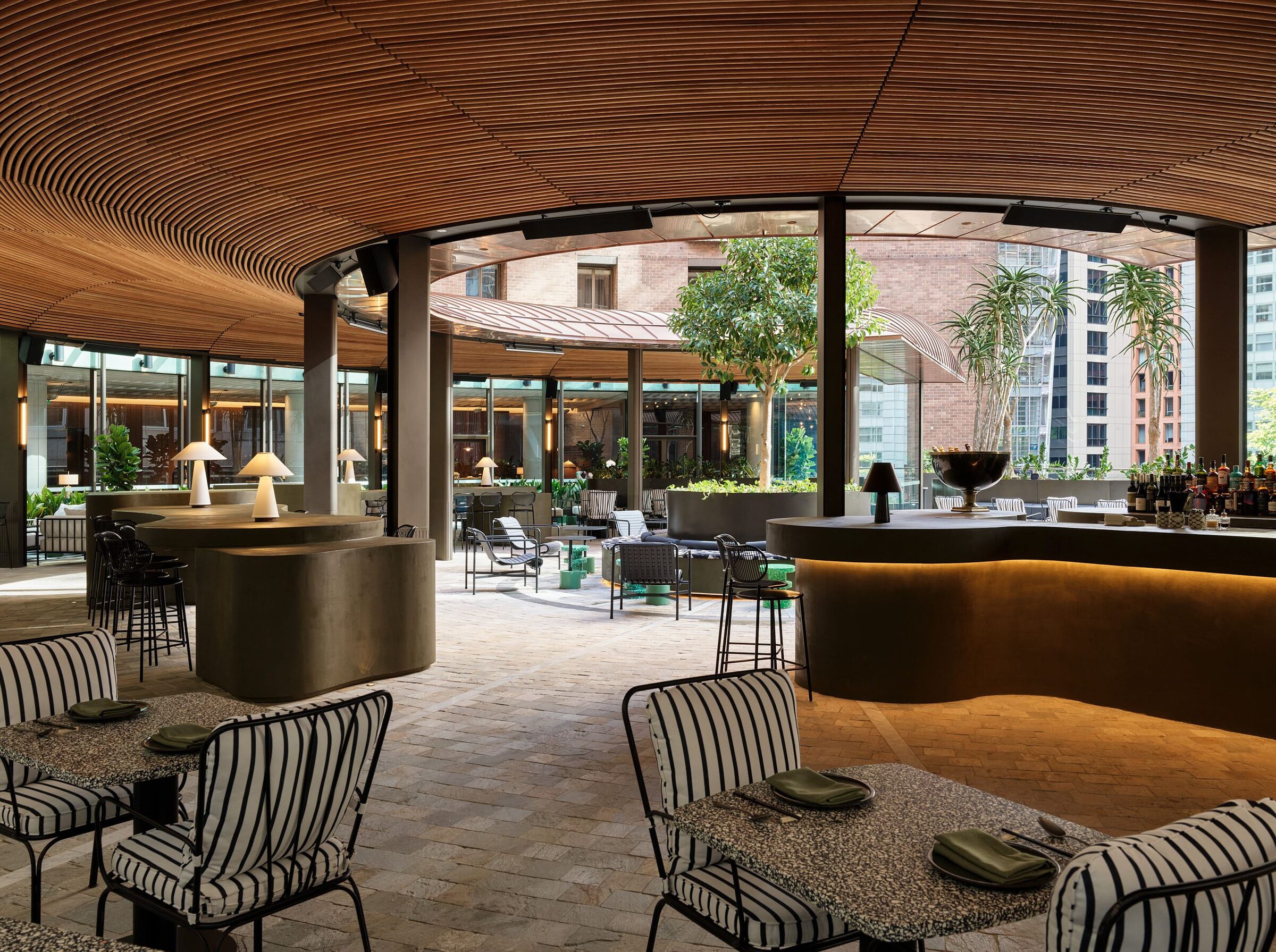 Interior detail under the renewed soffit