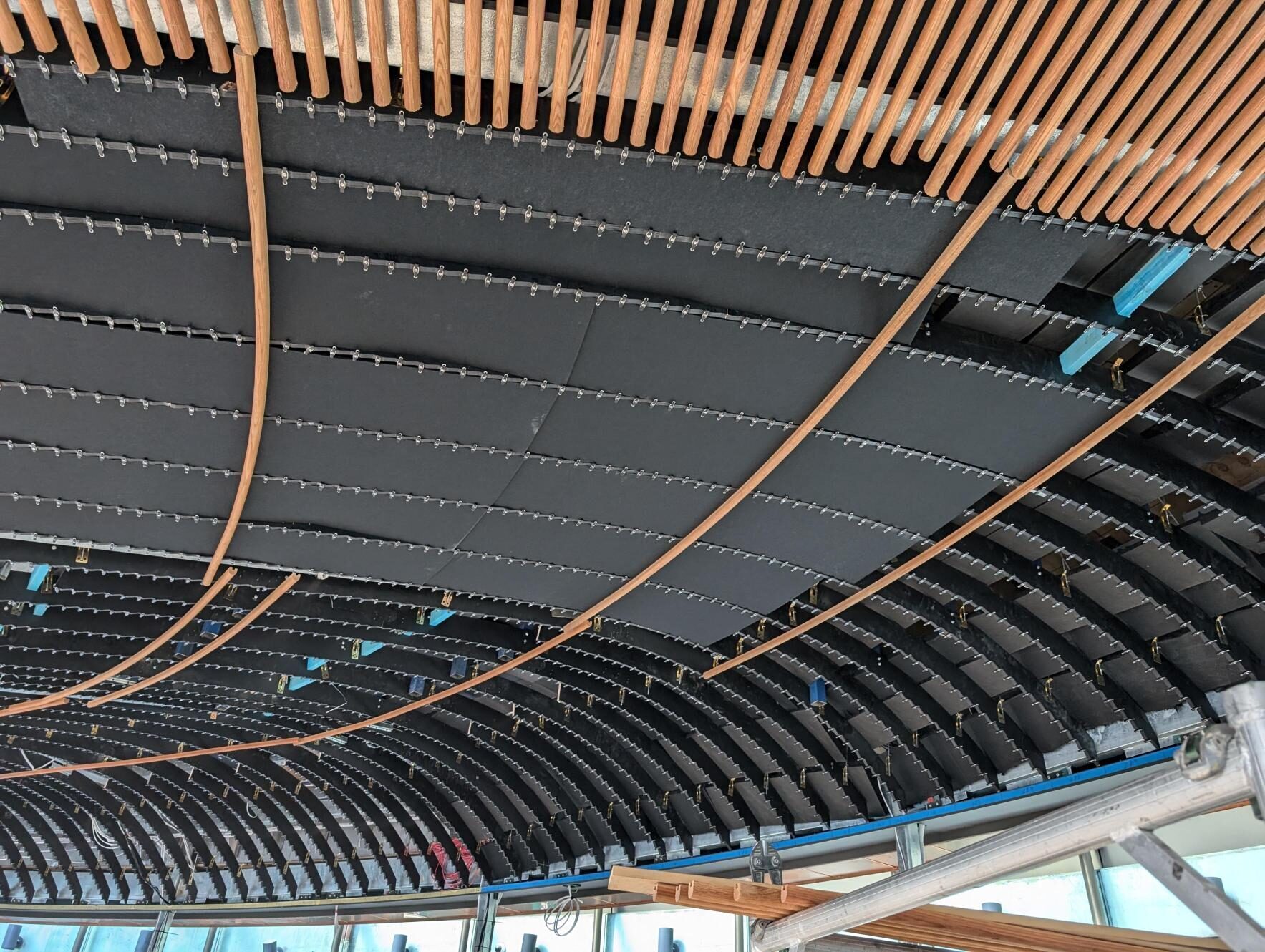 Canopy integration with heritage facade
