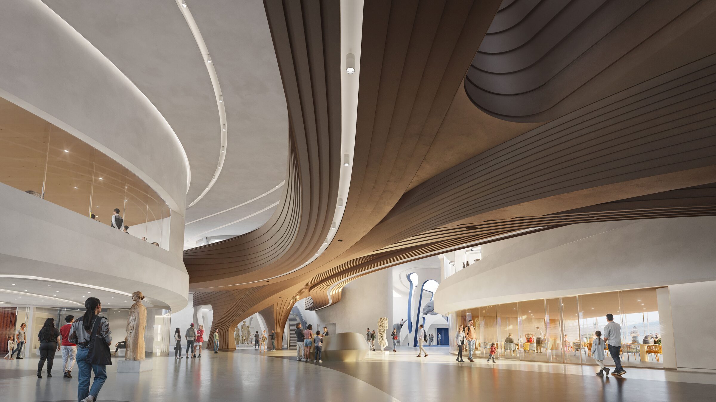 Centre of Mediterranean Culture interior render