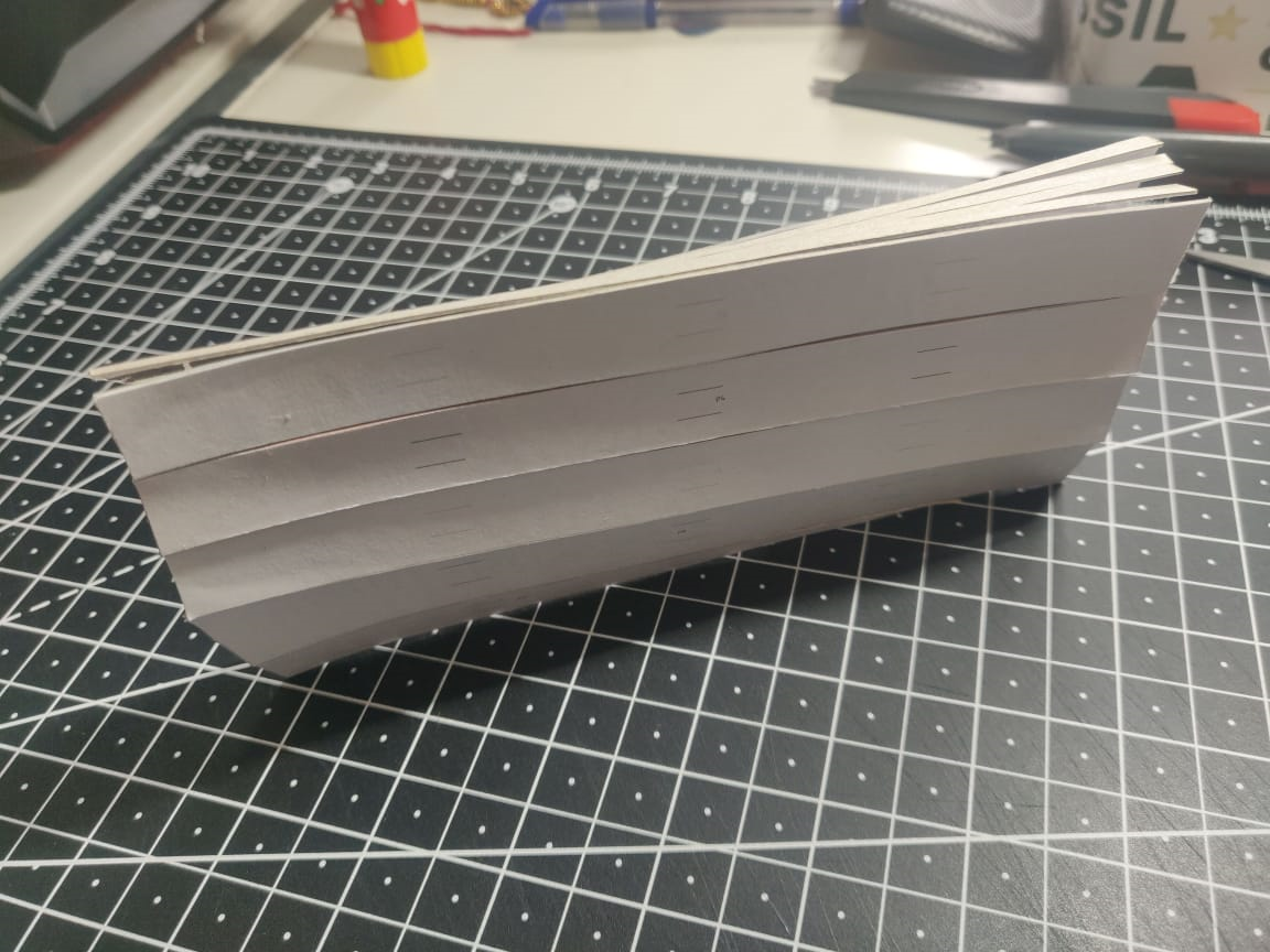 1:5 MDF prototype - shingle layout