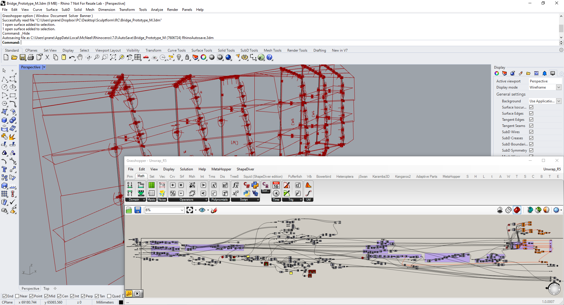 Grasshopper - flexure and support-point logic