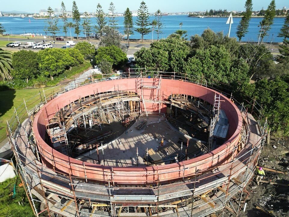 Beachfront kiosk - construction progress