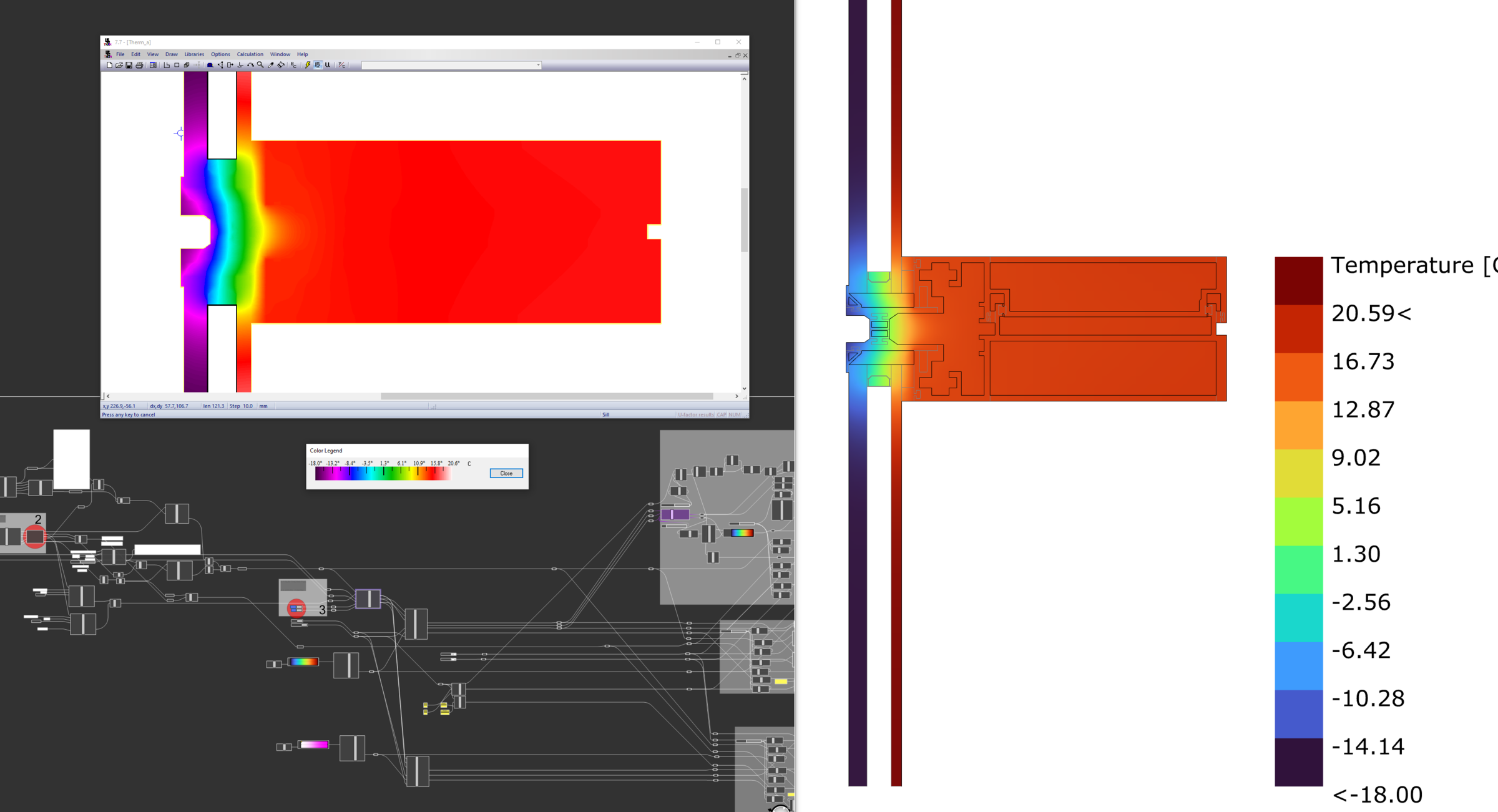 Headless THERM solve, results back in Rhino