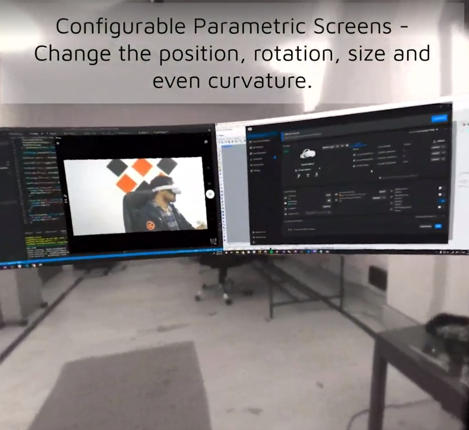 Extended virtual display setup